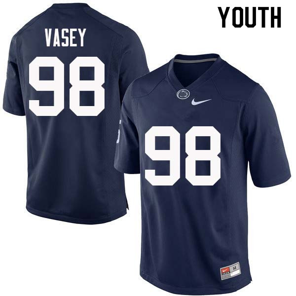 Youth #98 Dan Vasey Penn State Nittany Lions College Football Jerseys ...